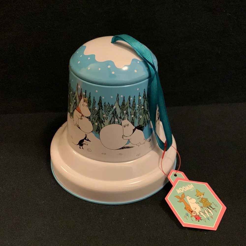 Moomin holiday ornament tin from Japan NWT